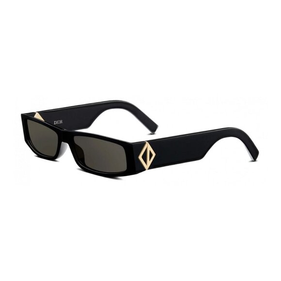 NEW AUTHENTIC CD DIAMOND S1I 10A0 BLACK GREY SQUARE MEN DIOR SUNGLASSES - Picture 1 of 3